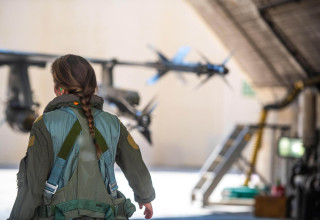 רס"ן ש', נווטת קרב שמשתתפת בתקיפה באיראן (צילום: דובר צה"ל)