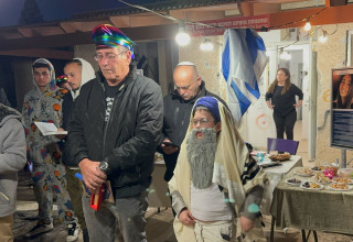 פורים בבית משפחתה של סיון אלקבץ ז"ל (צילום: פרטי)