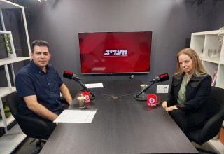 גלעד מורג ועו"ד אפרת נחמני בר (צילום: מעריב אונליין)