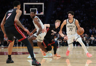 בן שרף במדי ברוקלין נטס (צילום: רויטרס)