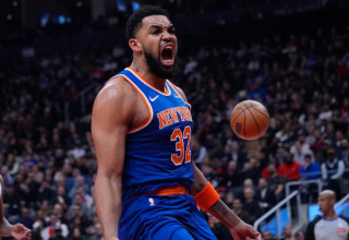 שחקן ניו יורק ניקס קארל אנתוני טאונס (צילום: רויטרס)