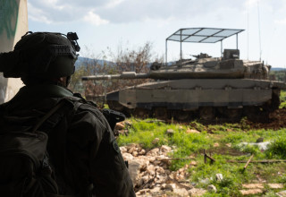 כניסת אוגדה 146 למשימת הגנה בגבול לבנון המערבי (צילום: דובר צה"ל)