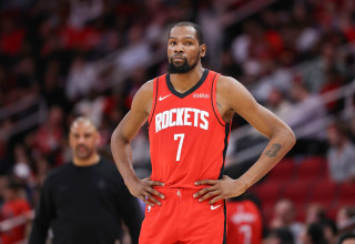 שחקן יוסטון רוקטס קווין דוראנט (צילום: GettyImages, Jack Gorman)