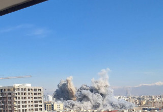 תקיפות באיראן, פיצוץ בטהרן (צילום: רשתות ערביות)