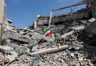 הרס בטהרן, איראן (צילום: Majid Asgaripour/WANA via REUTERS)