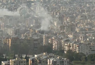 חיל האוויר תוקף בדאחייה שבביירות (צילום: רשתות ערביות, שימוש לפי סעיף 27 א')