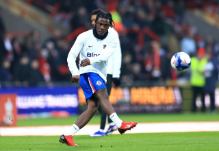 רומאו לאביה שחקן צ'לסי בחימום (צילום: GettyImages, Jess Hornby)