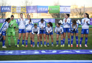 שחקניות נבחרת ישראל בכדורגל נשים (צילום: אתר רשמי, ההתאחדות לכדורגל)
