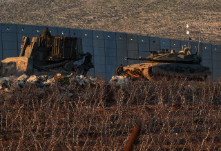טנקים ישראלים על הגבול עם לבנון (צילום: איל מרגולין פלאש 90)