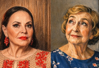 ליא קניג, גילה אלמגור (צילום: בינה מלאכותית)