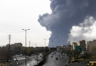 תקיפה באיראן (צילום: Majid Saeedi/Getty Images)