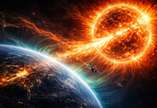 השפעת השמש על כדור הארץ (צילום: AI)