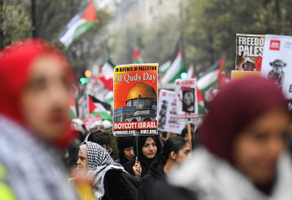 יום אל קודס בלונדון 2025 (צילום: רויטרס)