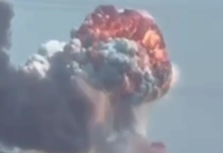 הפצצת חיל הים האיראני (צילום: רשתות ערביות)