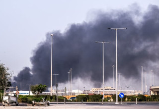 הפצצות באבו דאבי (צילום: RYAN LIM)