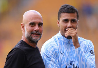 גווארדיולה ורודרי (צילום: Gettyimages)