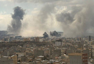 המלחמה מול איראן: חיל האוויר תוקף בתבריז (צילום: רשתות ערביות)