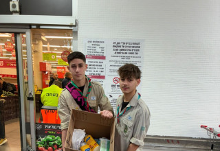 התנדבות של חניכי תנועת הצופים  (צילום: תנועת הצופים)