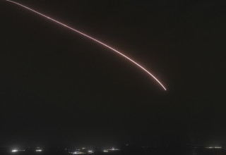 ירי חיזבאללה לעבר ישראל, 11 במרץ 2026 (צילום: אייל מרגולין, פלאש 90)