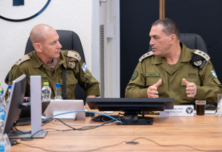 הרמטכ"ל, רא"ל אייל זמיר בפיקוד צפון (צילום: דובר צה"ל)