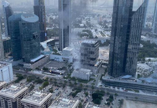 תקיפה במרכז הפיננסי של דובאי (צילום: רשתות שימוש לפי סעיף 27)