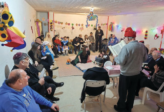 קבלת שבת במקלט (צילום: פרטי)