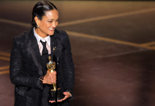 אוטום דורלד ארקפאו. הזכייה בטקס האוסקר (צילום: רויטרס)