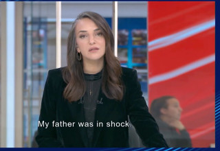 לוסי אהריש במעמד הפרס (צילום: מתוך טקס הענקת הפרס)