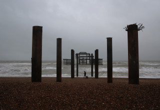חוף הים בברייטון (צילום: רויטרס)