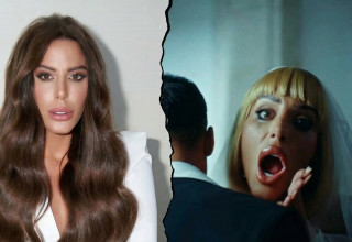 נסרין קדרי בקליפ "דרדלה" (צילום: עומרי לוי, צילום מסך יוטיוב)