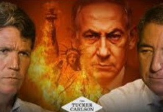 טאקר קרלסון וגלן גרינוולד (צילום: צילום מסך)