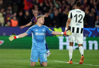 ראמסדייל אחרי עוד שער שספג (צילום: Gettyimages)