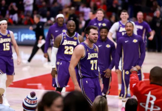ערב נהדר גם ללברון לצד לוקה (צילום: GettyImages)