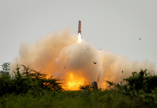 טיל פטריוט בתרגיל משותף של ארה"ב והפיליפינים (צילום: REUTERS/Eloisa Lopez)