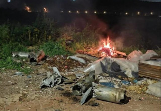 רסיסים שנפלו באזור בית שמש (צילום: שימוש לפי סעיף 27א')