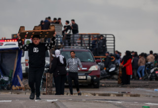 עקורים בלבנון (צילום: רויטרס)