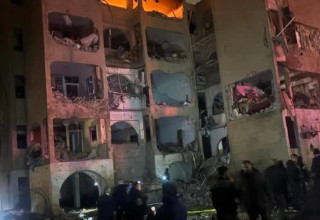 פגיעת הטיל האיראני בערד (צילום: שימוש לפי סעיף 27א')