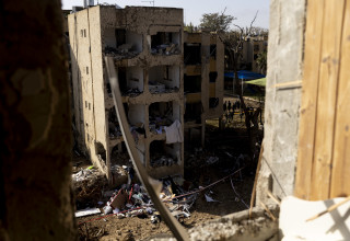 הפגיעה הישירה בערד (צילום:  Amir Levy/Getty Images)