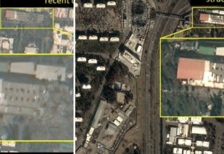 ההרס באוניברסיטת מאלכ אשתר  (צילום: רשתות חברתיות)