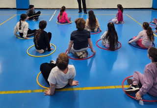 שמרטפייה לילדי העובדים החיוניים (צילום: עיריית גבעתיים)