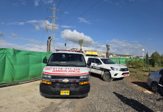 זירת האירוע בריינה (צילום: תיעוד מבצעי מד"א)