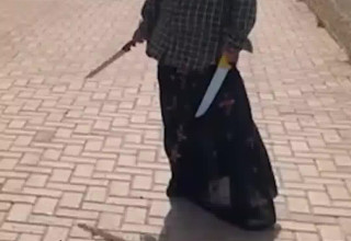 האישה בבאר שבע (צילום: צילום מסך)