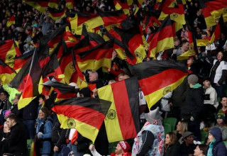 אוהדים הגיעו מכל העולם. הקהל הגרמני באוסטרליה (צילום: GettyImages, Robert Cianflone)