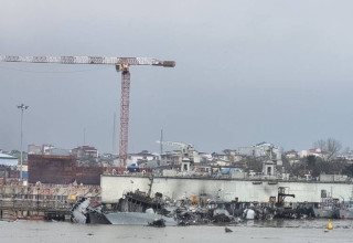 התקיפה בבנדר אזילי (צילום: רשתות ערביות)