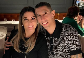 אנחל די מריה ואשתו חורחלינה קרדוסו (צילום: מסך, אינסטגרם)