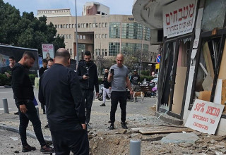 זירת נפילה בתל אביב  (צילום: שימוש לפי סעיף 27א')