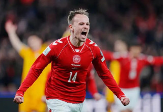 0:0 במחצית, 0:4 בסיום. דמסגור ודנמרק (צילום: רויטרס)