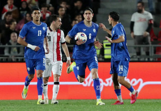 עומרי גאנדלמן, שחקן נבחרת ישראל (צילום: רויטרס)