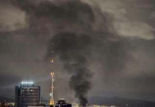 תקיפה באיראן (צילום: רשתות ערביות)