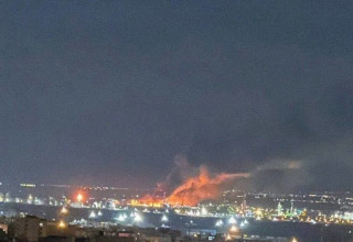 תקיפה בטבריז, איראן (צילום: רשתות איראניות)